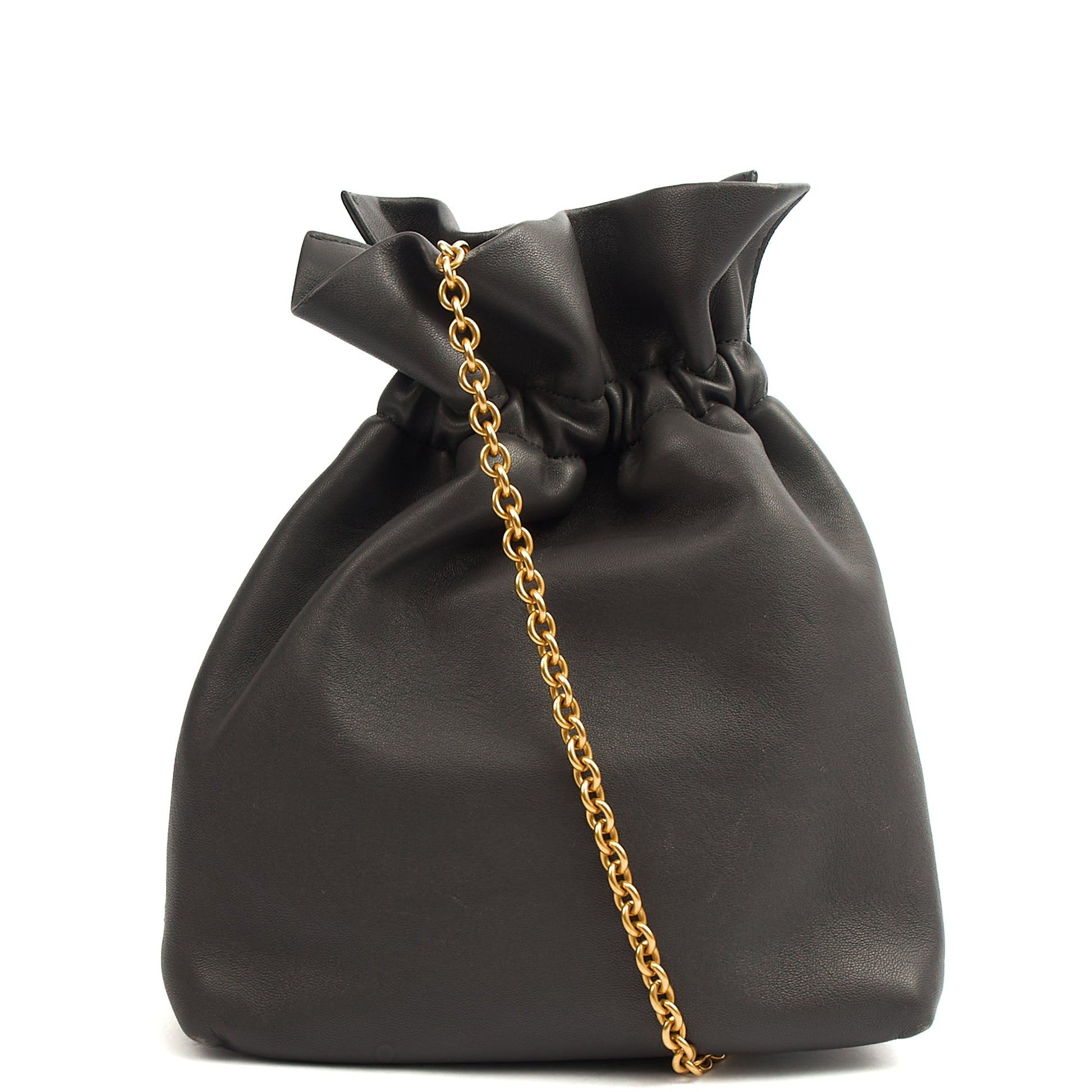 Mulberry Cross Body Lynton Mini Bucket in Blue, Calfskin Leather — Top View