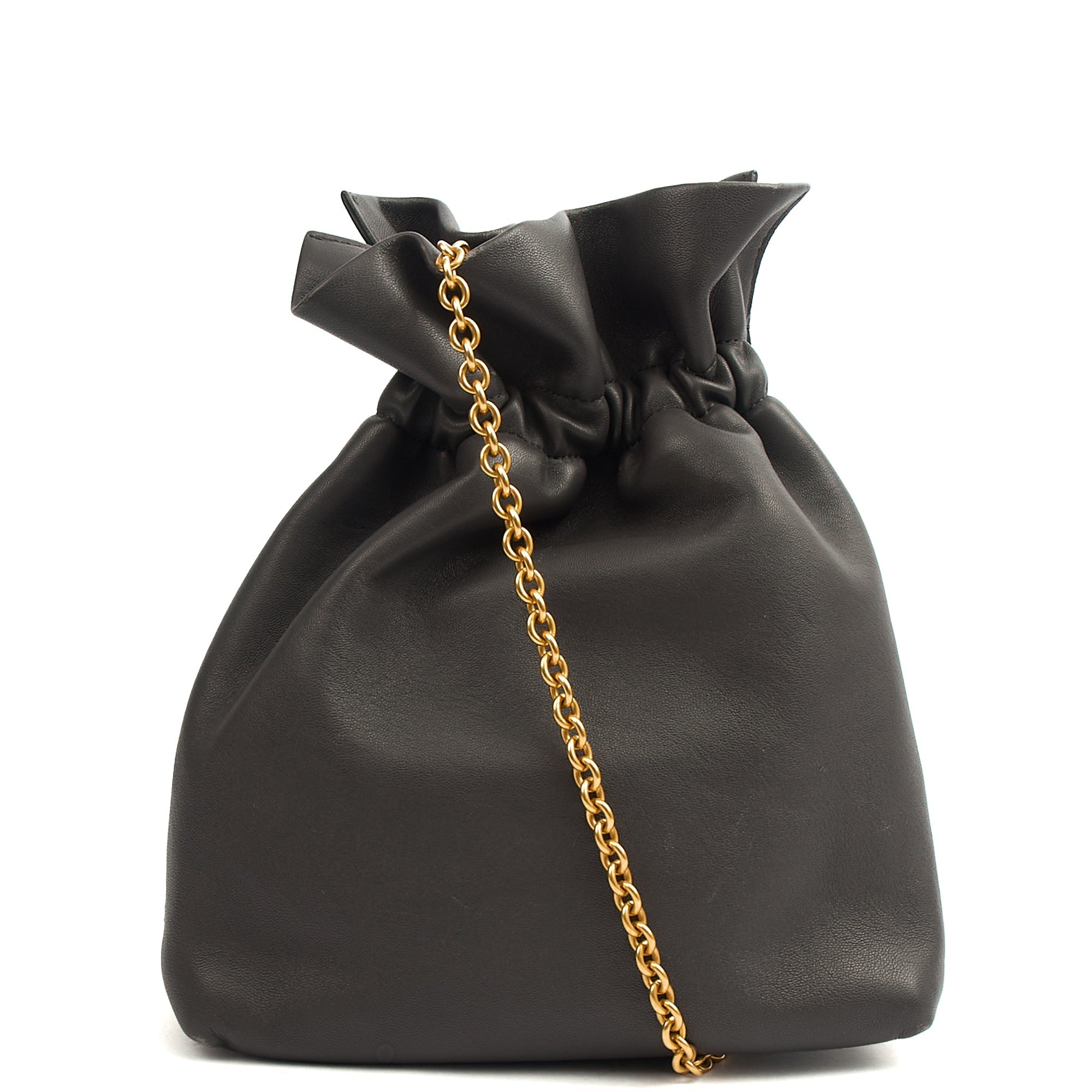 Mulberry Cross Body Lynton Mini Bucket in Blue, Calfskin Leather — Top View