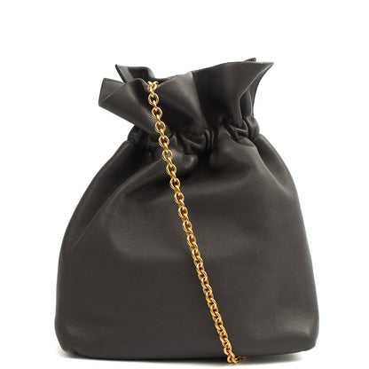 Mulberry Cross Body Lynton Mini Bucket in Blue, Calfskin Leather — Top View