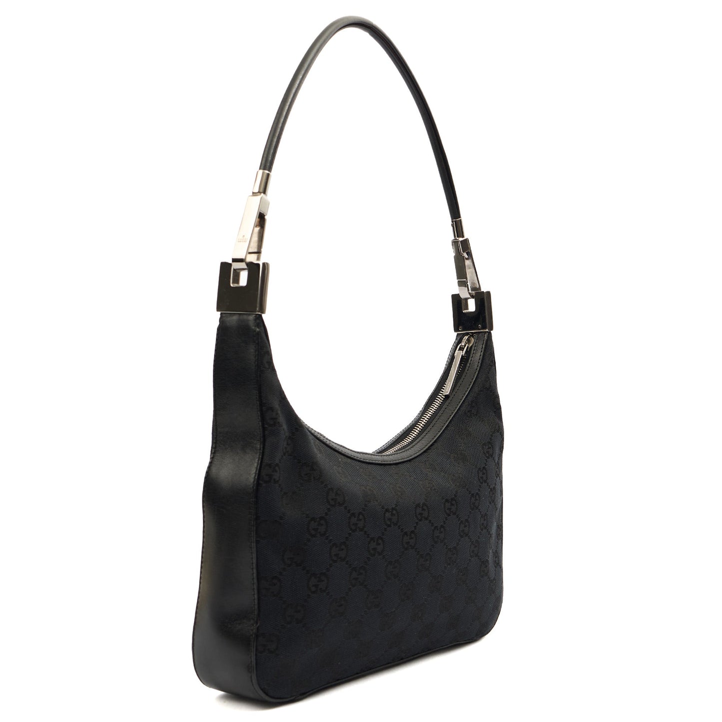 Gucci Shoulder Bag Shoulder Bag in Black, GG Canvas — Alternate View 10