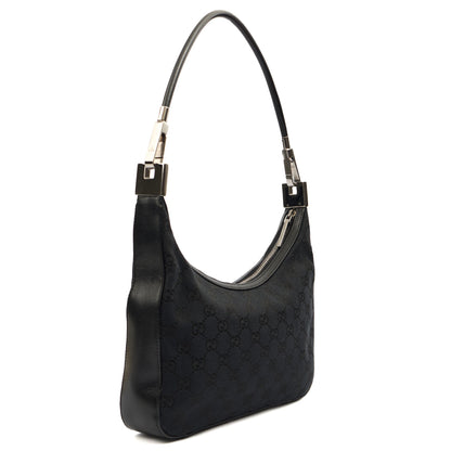 Gucci Shoulder Bag Shoulder Bag in Black, GG Canvas — Alternate View 10
