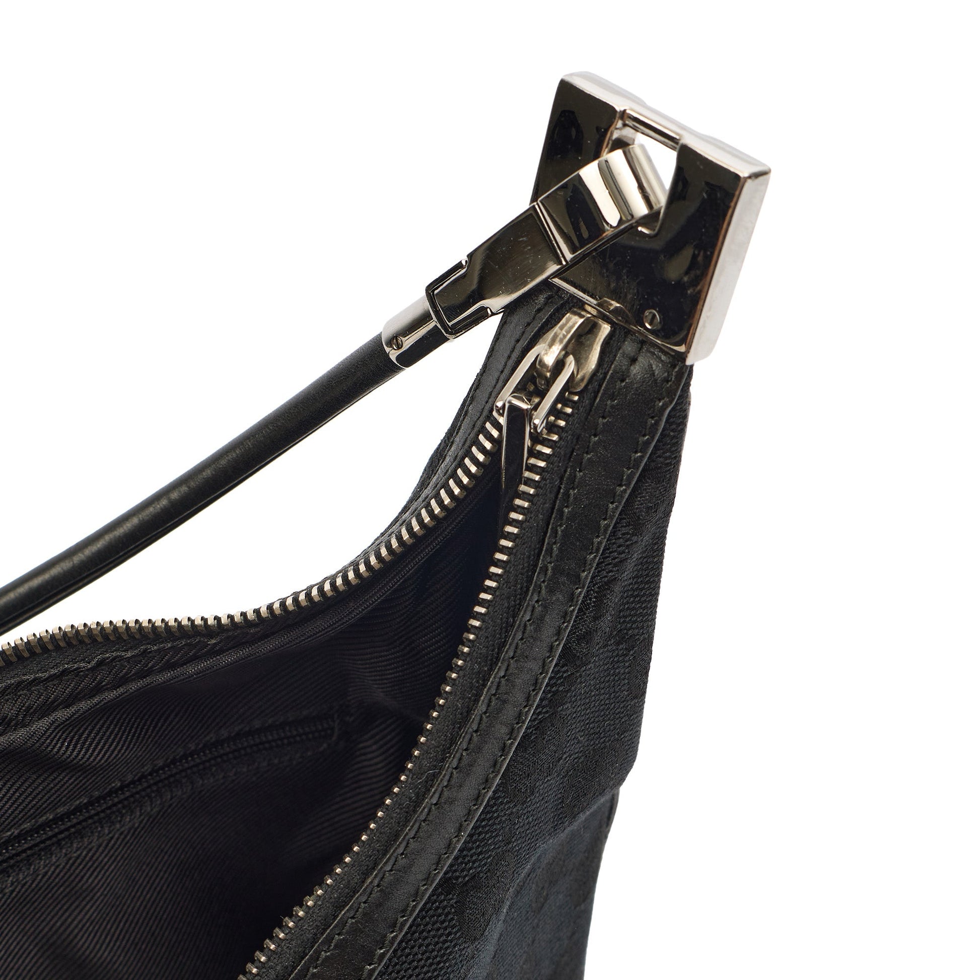 Gucci Shoulder Bag Shoulder Bag in Black, GG Canvas — Alternate View 7