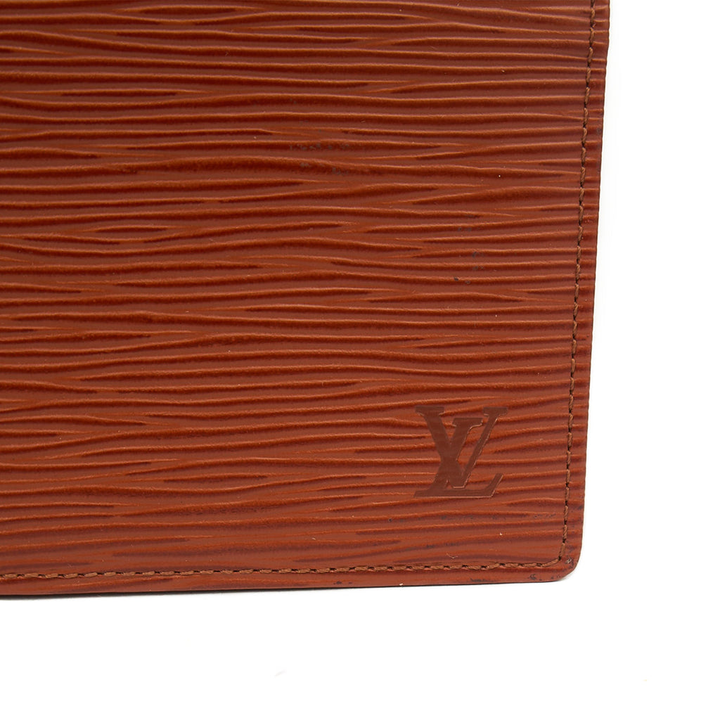 Louis Vuitton Card Holder Wallet in Brown, Epi Leather — Lifestyle View