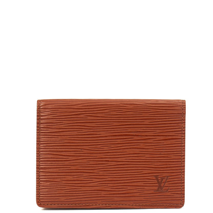 Louis Vuitton Card Holder Wallet in Brown, Epi Leather — Alternate View 7