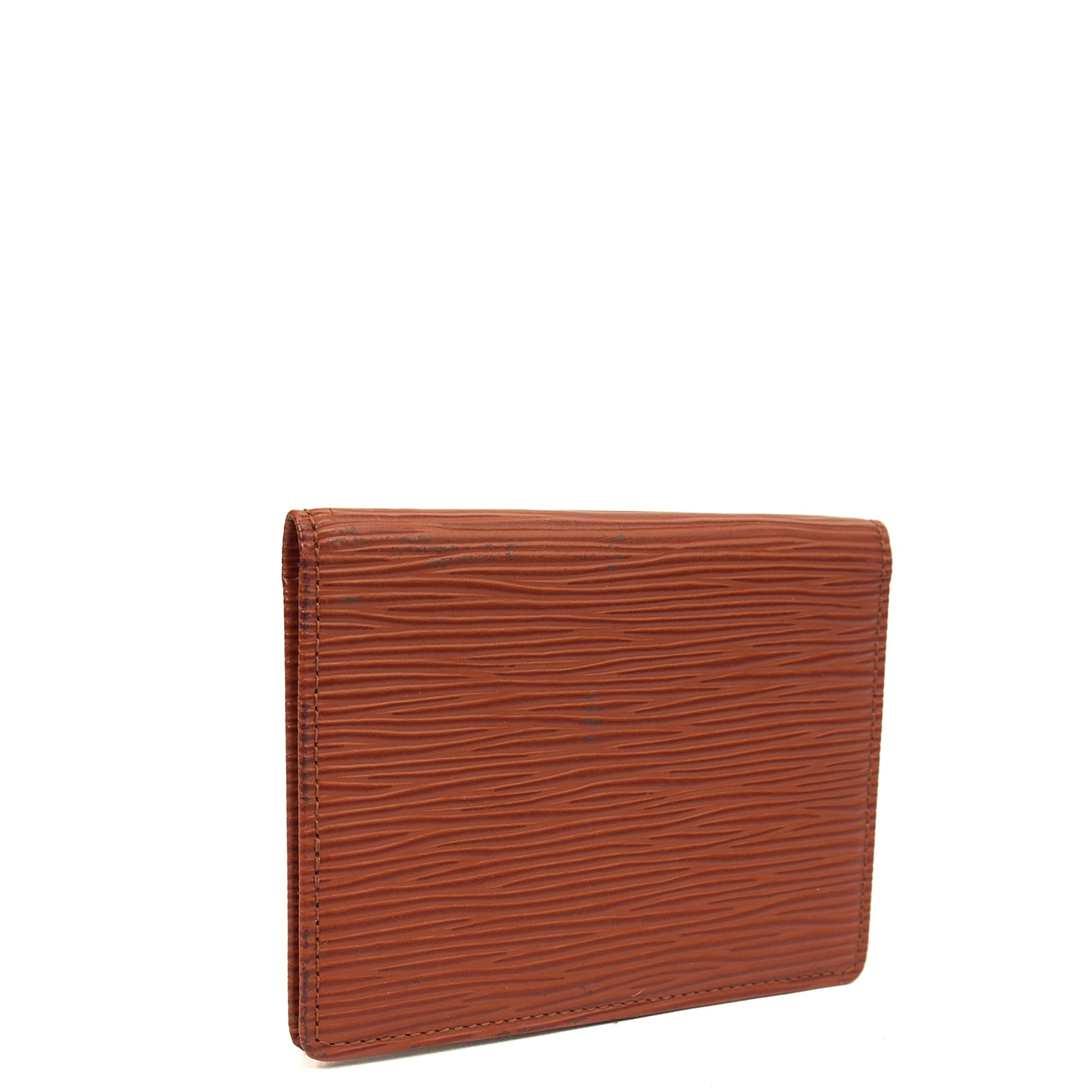 Louis Vuitton Card Holder Wallet in Brown, Epi Leather — Alternate View 14