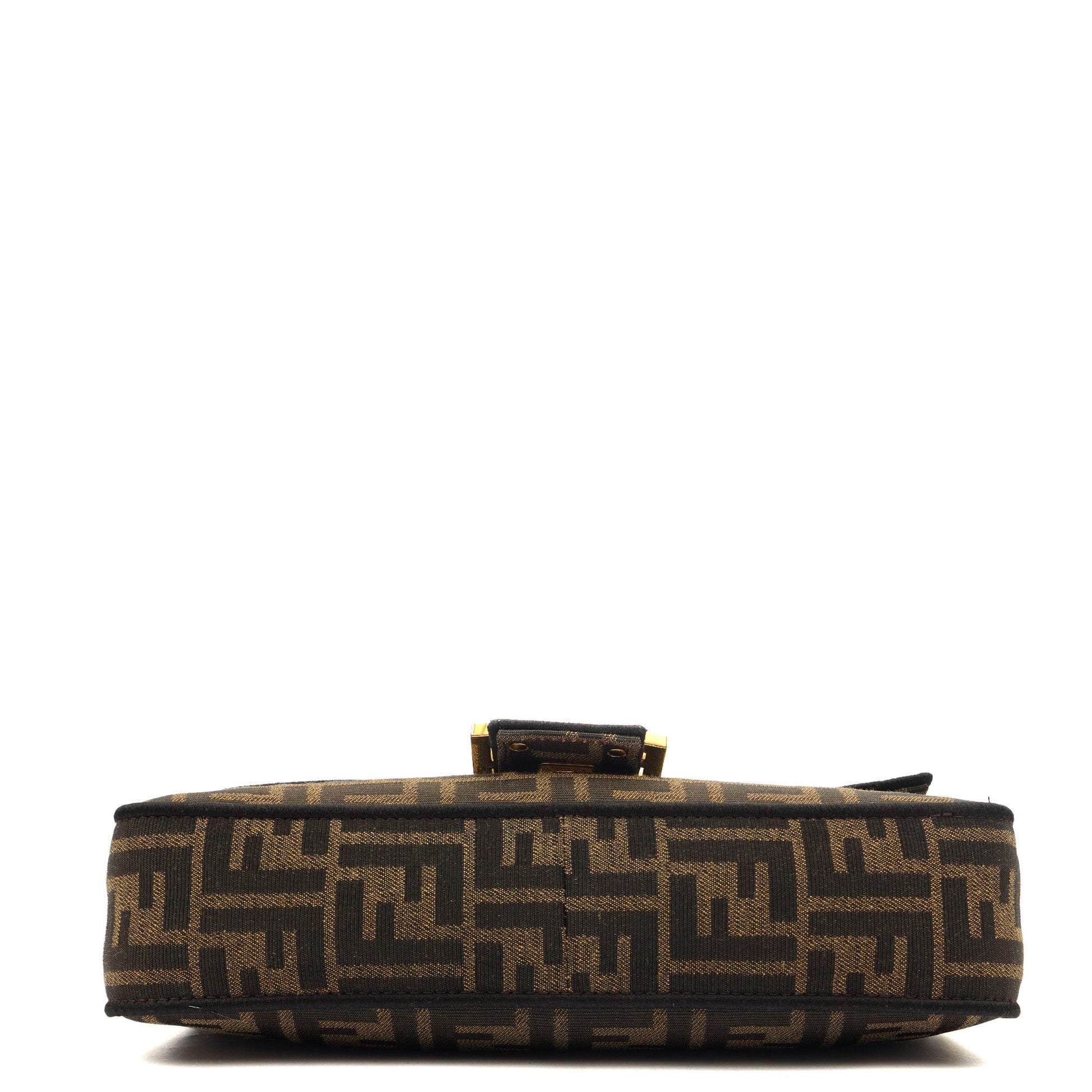 Fendi Cross Body Baguette in Zucca FF, Canvas — Detail View
