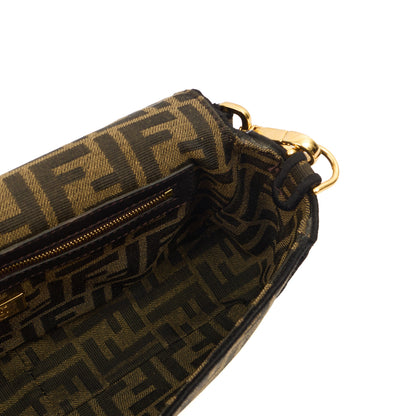 Fendi Cross Body Baguette in Zucca FF, Canvas — Alternate View 7