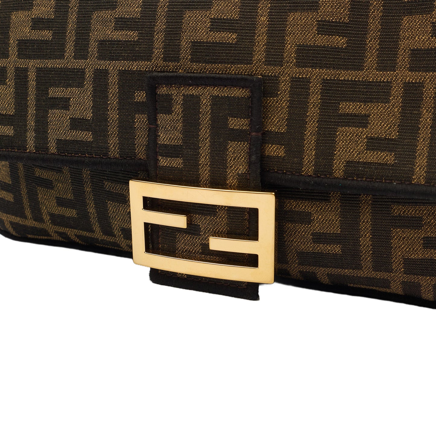 Fendi Cross Body Baguette in Zucca FF, Canvas — Lifestyle View