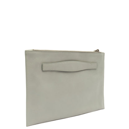 Prada Clutch Clutch in Grey, Leather — Alternate View 15