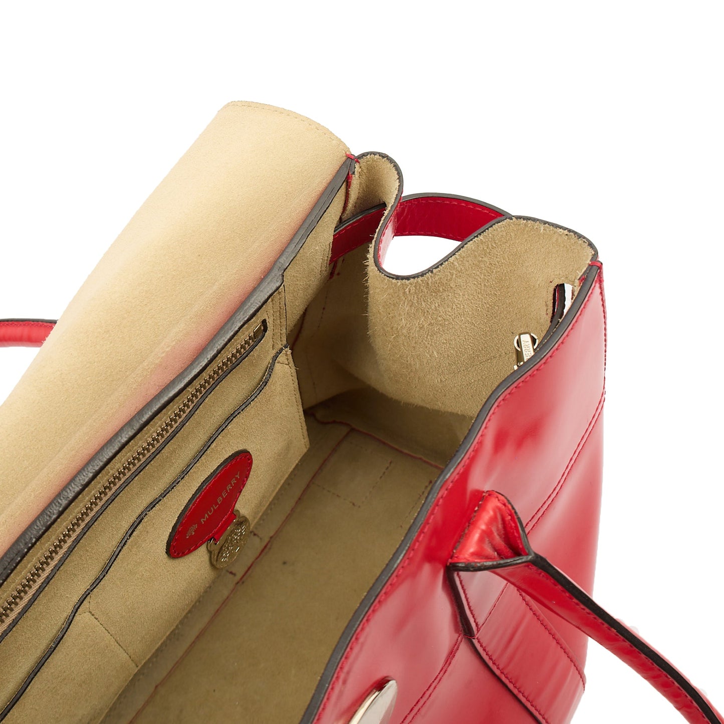 Mulberry Top Handle Bayswater Heritage in Red, Patent Leather — Alternate View 17