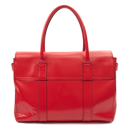 Mulberry Top Handle Bayswater Heritage in Red, Patent Leather — Back View