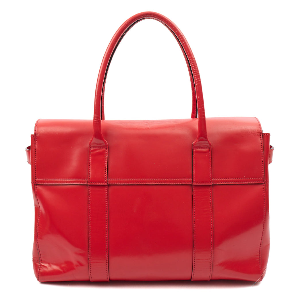 Mulberry Top Handle Bayswater Heritage in Red, Patent Leather — Alternate View 9