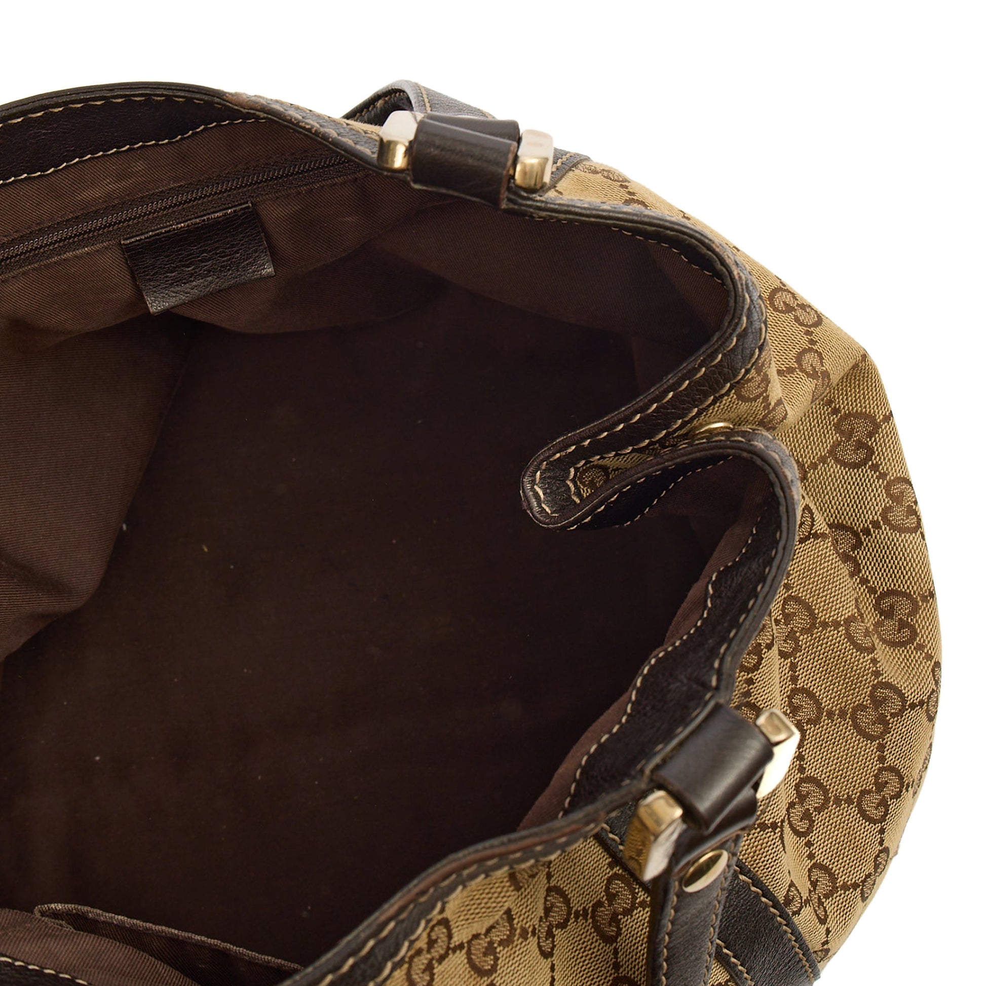 Gucci Tote Bag - Medium in Brown, Fabric — Alternate View 7