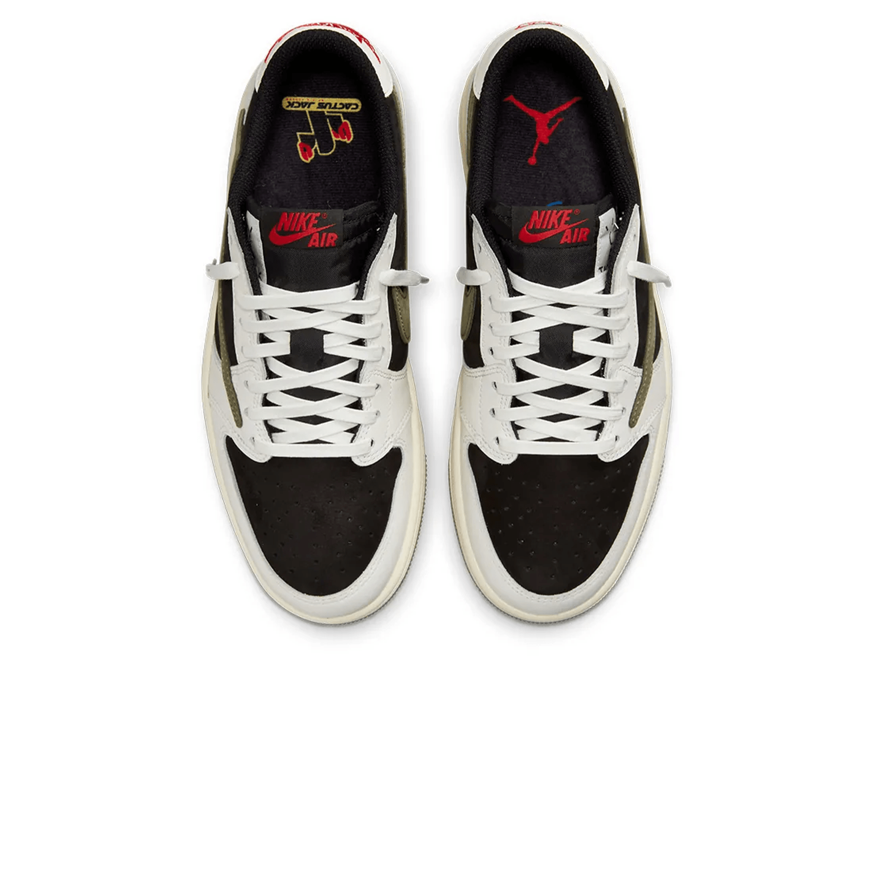 Air Jordan 1 Retro Low OG x Travis Scott Wmns 'Olive' — UK 2.5 | EU 35.5 | US 5 — Detail View
