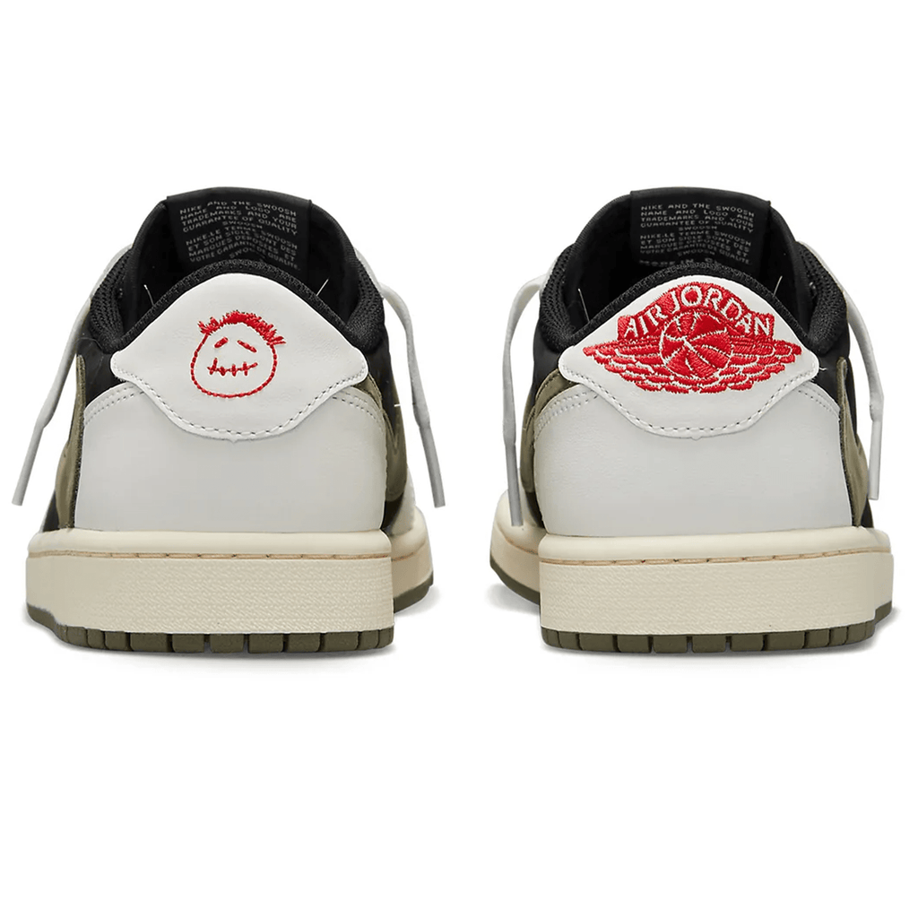 Air Jordan 1 Retro Low OG x Travis Scott Wmns 'Olive' — UK 2.5 | EU 35.5 | US 5 — Top View