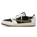 Air Jordan 1 Retro Low OG x Travis Scott Wmns 'Olive' — UK 2.5 | EU 35.5 | US 5 — Front View