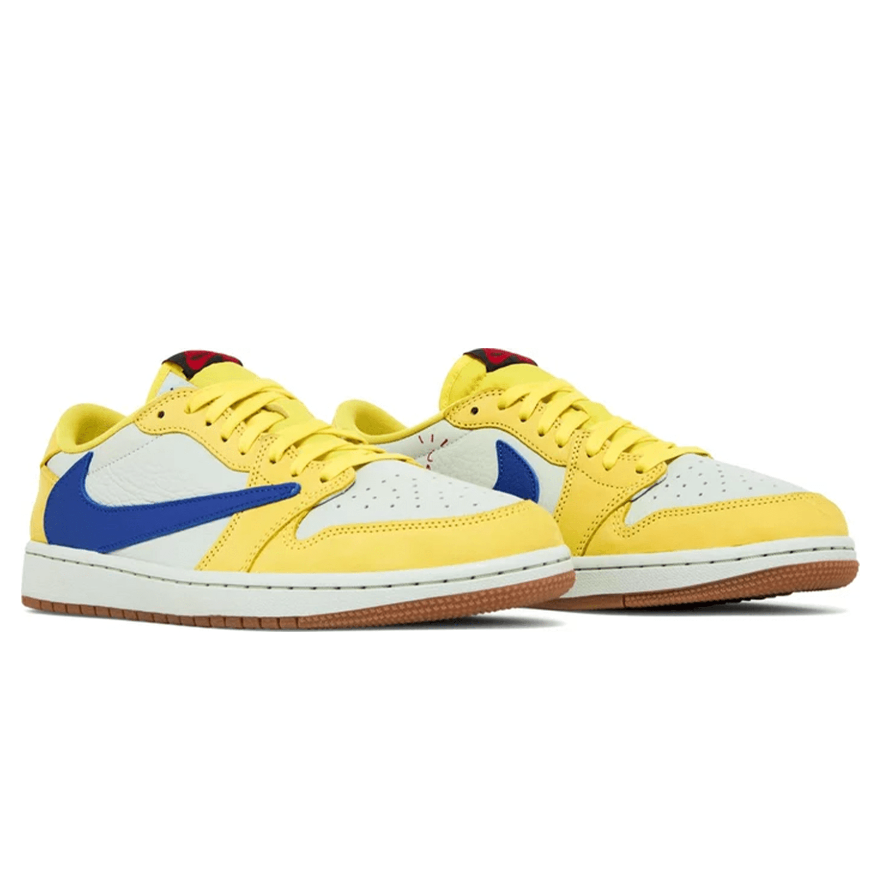 Air Jordan 1 Retro Low OG x Travis Scott Wmns 'Canary' — UK 2.5 | EU 35.5 | US 5 — Back View