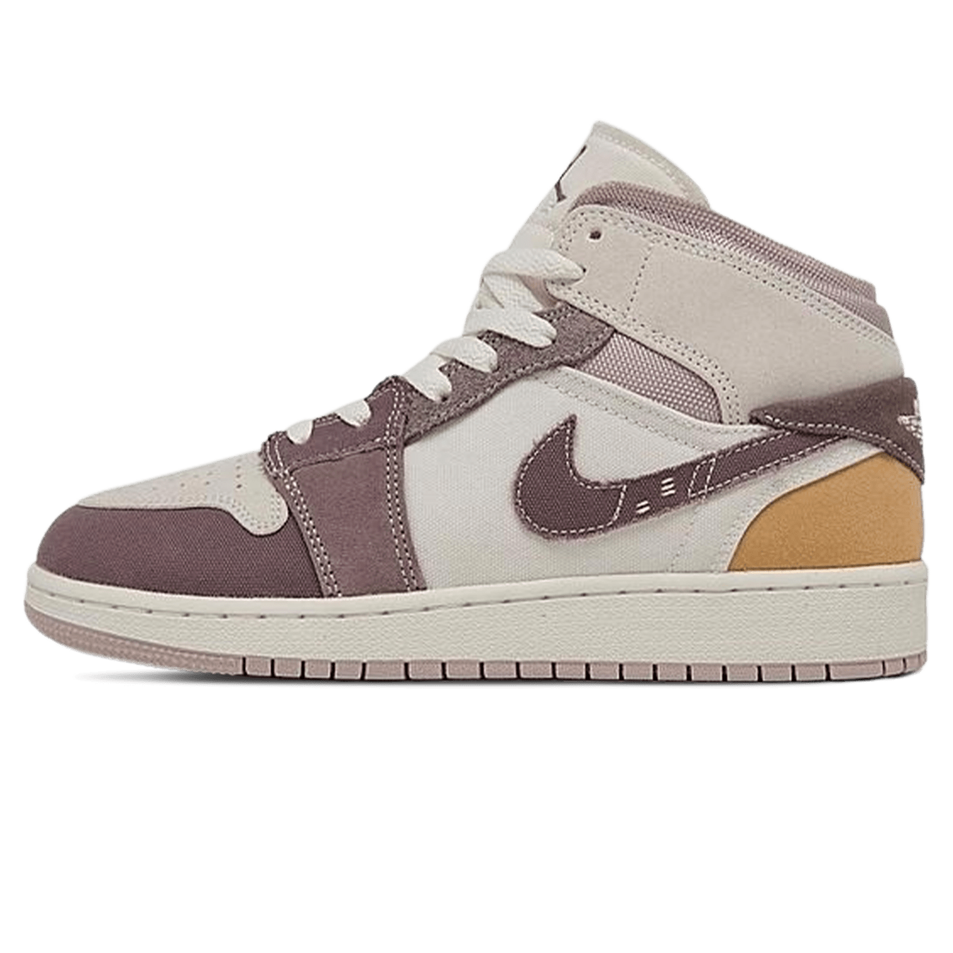 Air Jordan 1 Mid SE Craft GS 'Inside Out - Taupe Haze' — UK 13.5 | EU 32 | US 1Y — Front View