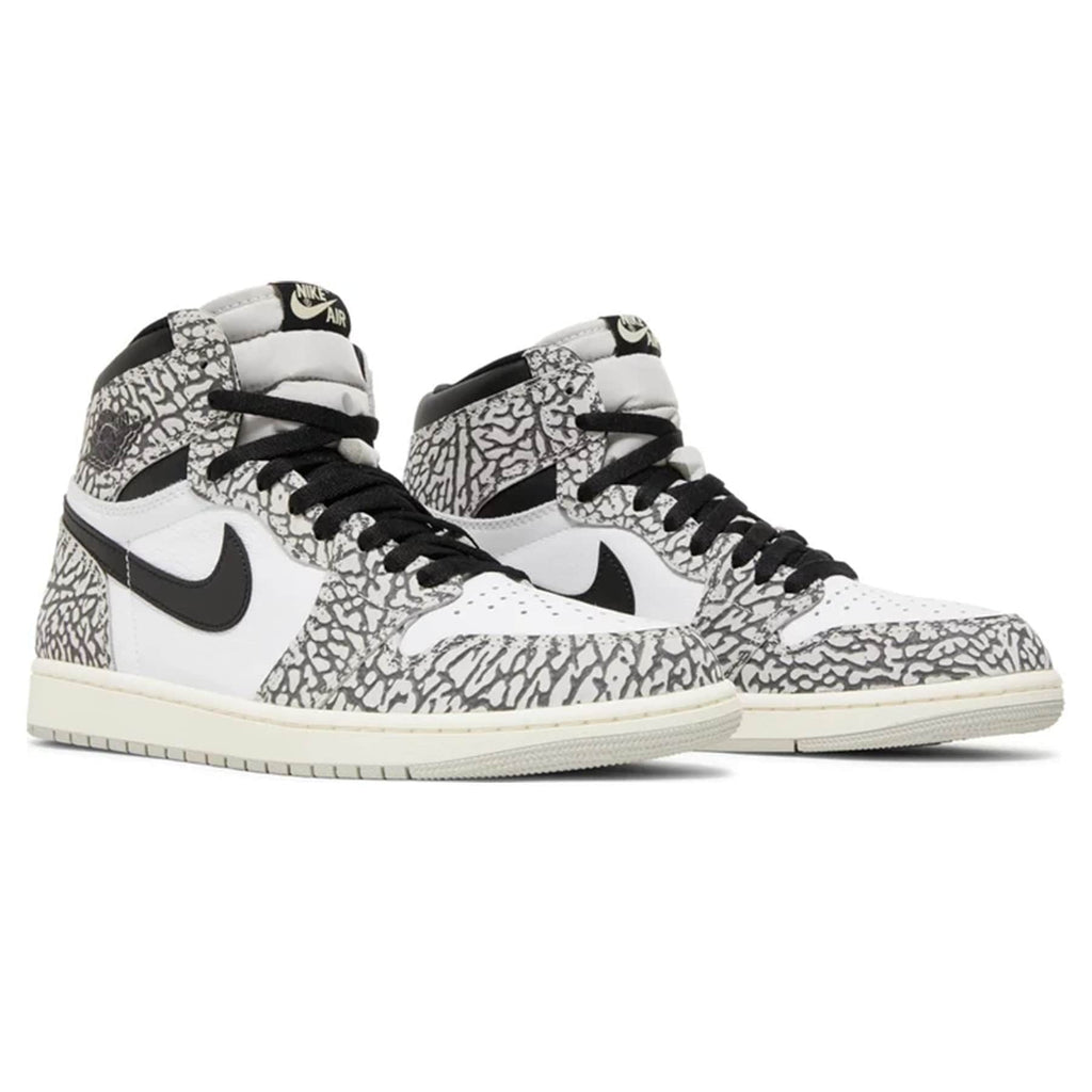 Air Jordan 1 Retro High OG 'White Cement' — UK 3 | EU 35.5 | US 3.5 — Back View