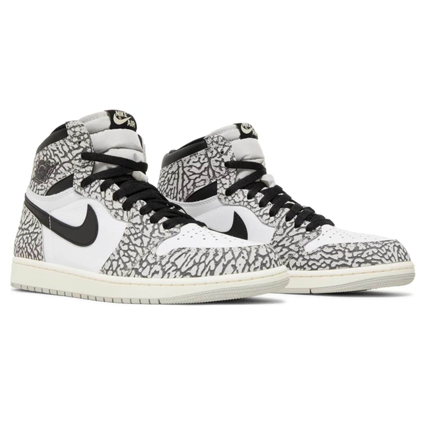 Air Jordan 1 Retro High OG 'White Cement' — UK 3 | EU 35.5 | US 3.5 — Back View