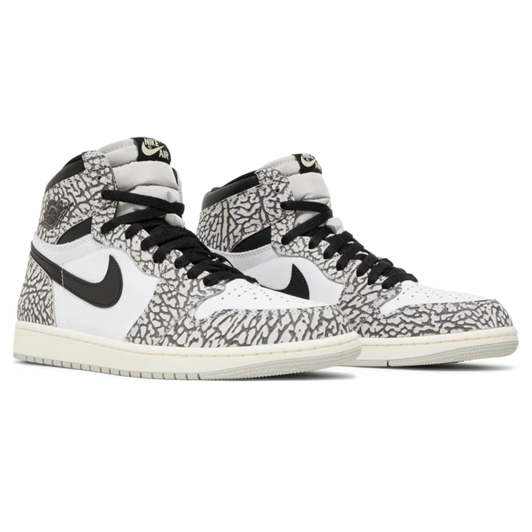 Air Jordan 1 Retro High OG 'White Cement' — UK 3 | EU 35.5 | US 3.5 — Back View