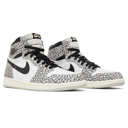 Air Jordan 1 Retro High OG 'White Cement' — UK 3 | EU 35.5 | US 3.5 — Back View