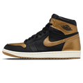 Air Jordan 1 Retro High OG 'Black Gold' — UK 3 | EU 35.5 | US 3.5 — Front View