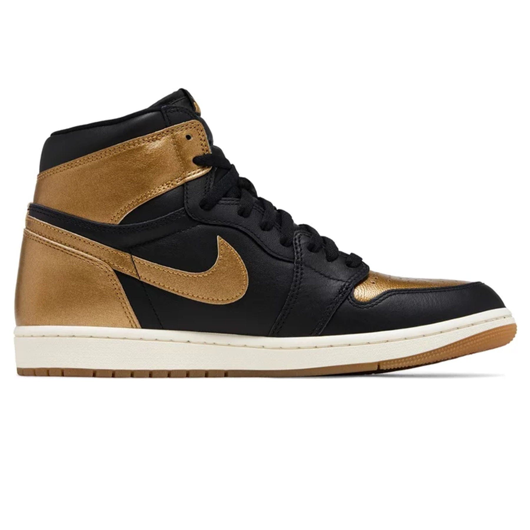 Air Jordan 1 Retro High OG 'Black Gold' — UK 3 | EU 35.5 | US 3.5 — Top View