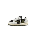 Travis Scott x Air Jordan 1 Low OG TD 'Olive' — UK 0C | EU 15 | US 0C — Front View