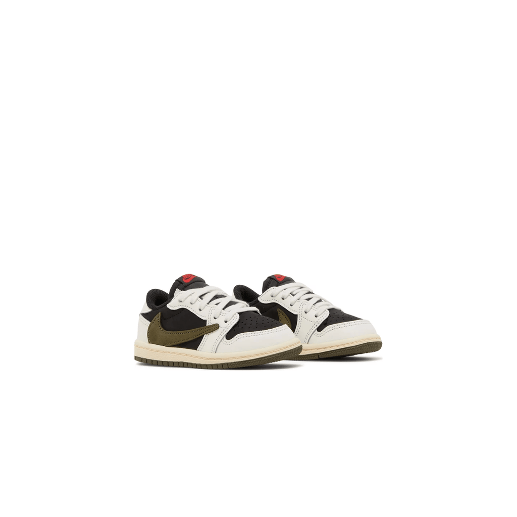 Travis Scott x Air Jordan 1 Low OG TD 'Olive' — UK 0C | EU 15 | US 0C — Back View