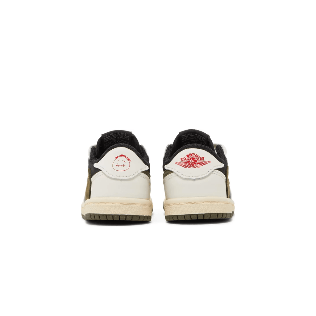 Travis Scott x Air Jordan 1 Low OG TD 'Olive' — UK 0C | EU 15 | US 0C — Top View
