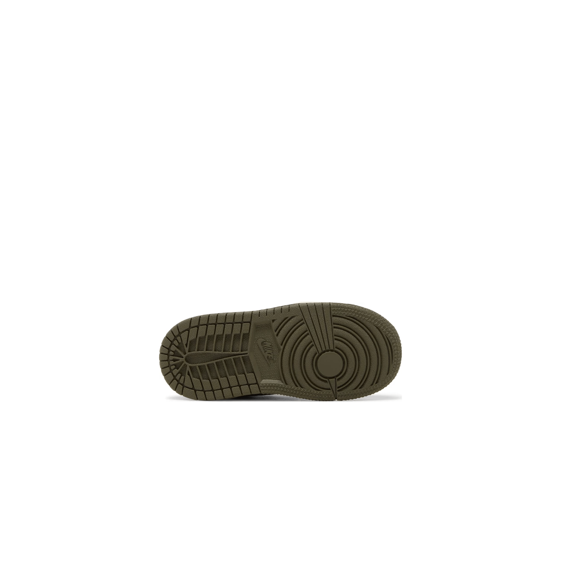 Travis Scott x Air Jordan 1 Low OG TD 'Olive' — UK 0C | EU 15 | US 0C — Detail View