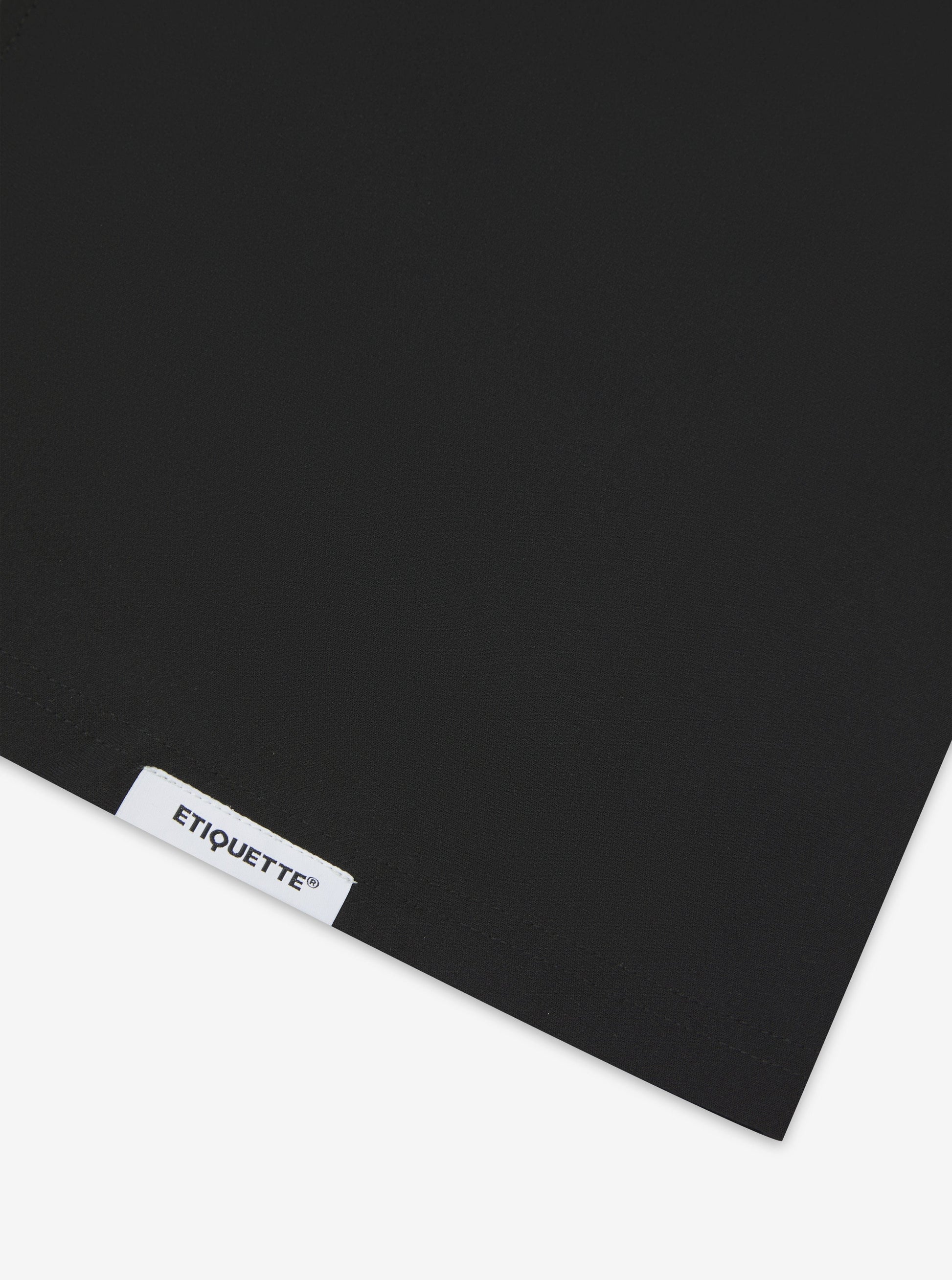 Etiquette Double Zip Overshirt 'Black' — Black — Size S — Detail View