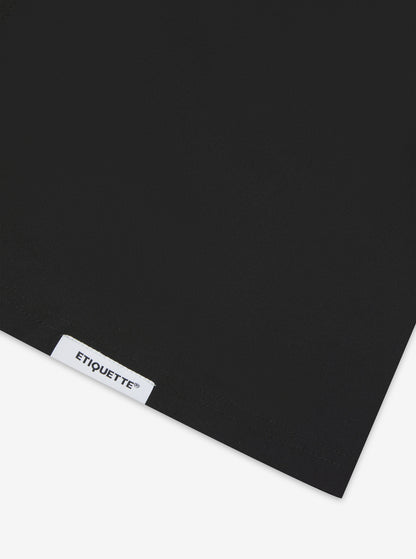 Etiquette Double Zip Overshirt 'Black' — Black — Size S — Detail View
