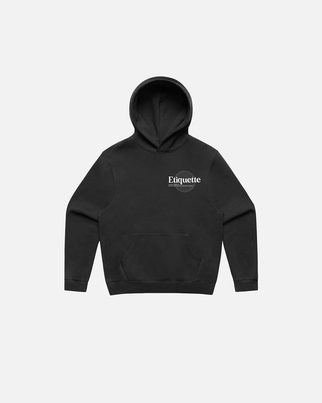 Etiquette Sphere Hood 'Black' — Black — Size S — Front View