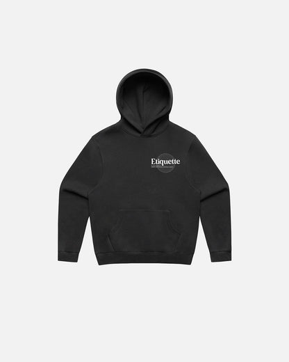 Etiquette Sphere Hood 'Black' — Black — Size S — Front View