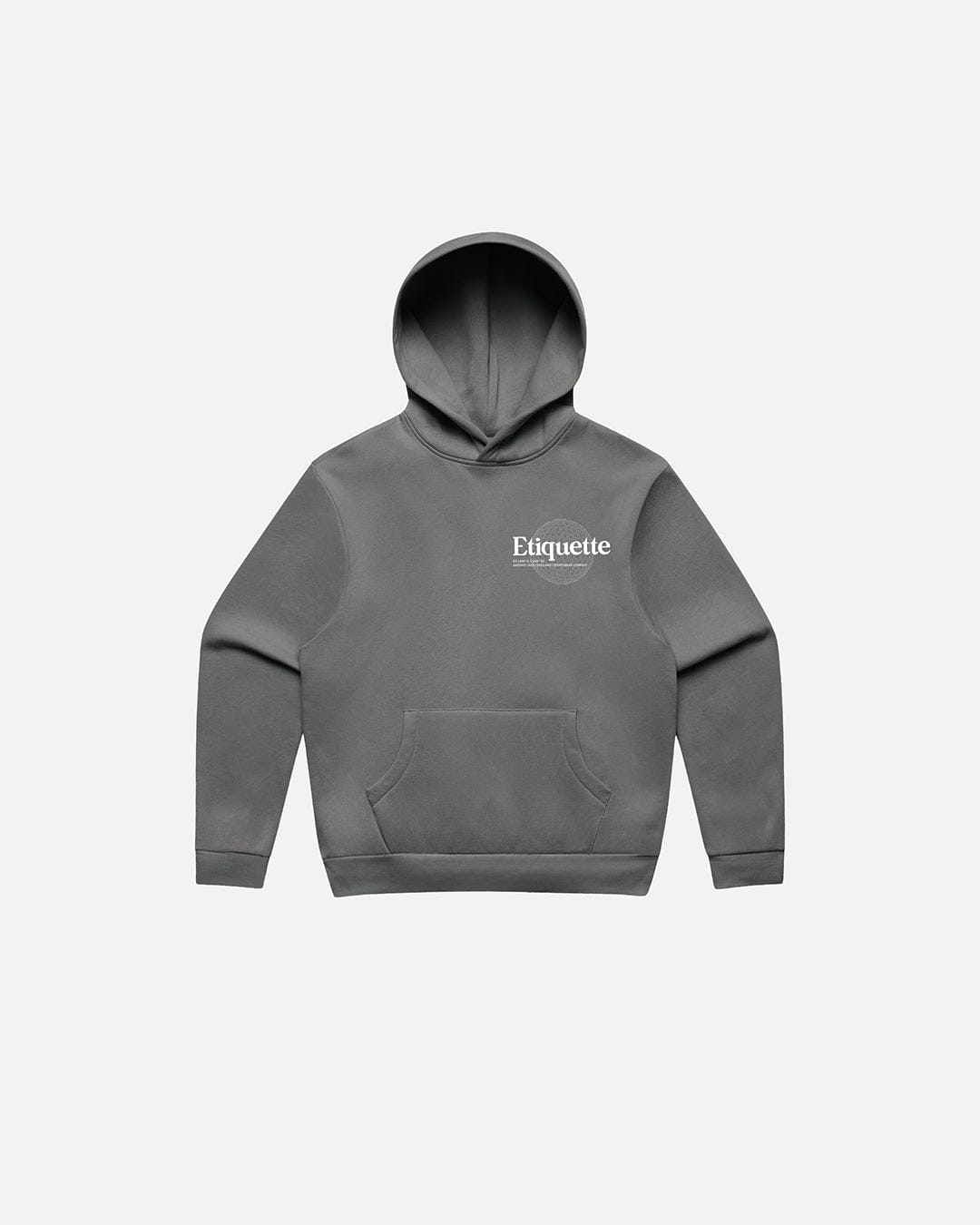 Etiquette Sphere Hood 'Grey' — Grey — Size S — Front View