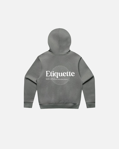 Etiquette Sphere Hood 'Grey' — Grey — Size S — Side View
