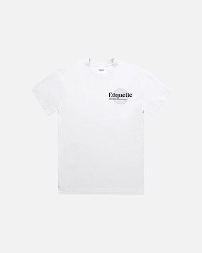 Etiquette Sphere Tee 'White' — White — Size S — Side View