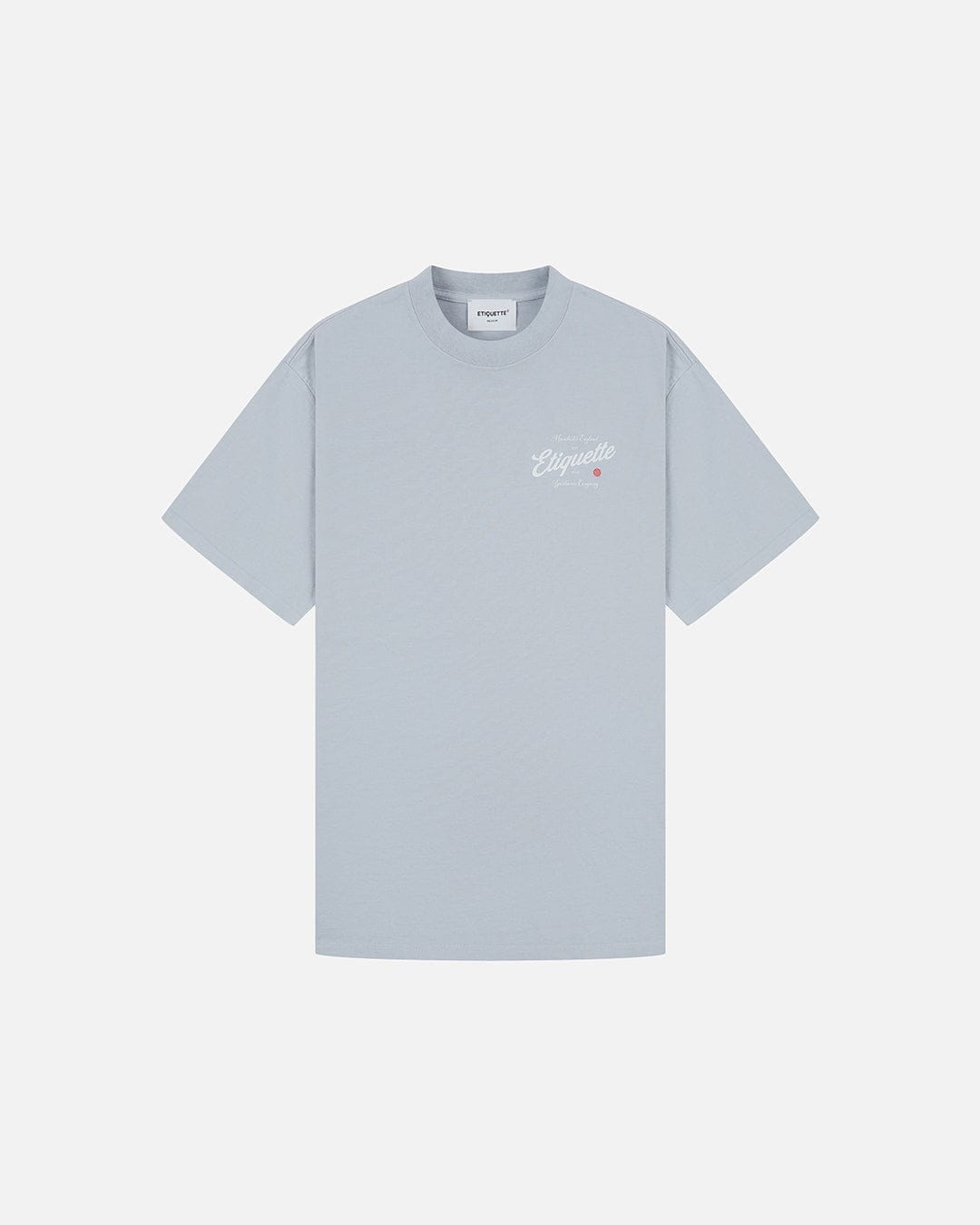 Etiquette The Rose Tee 'Faded Sky' — Faded Sky — Size S — Front View