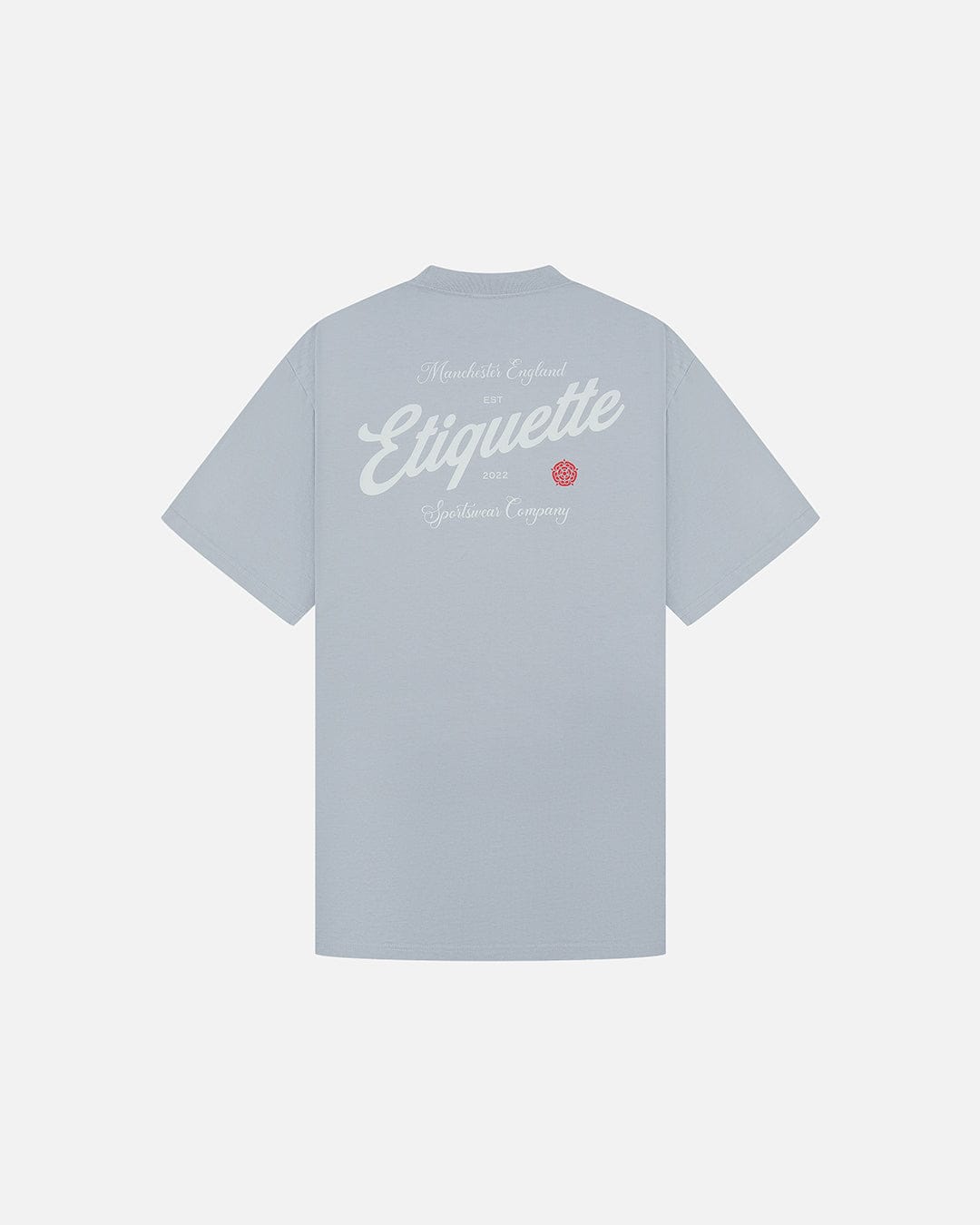 Etiquette The Rose Tee 'Faded Sky' — Faded Sky — Size S — Side View