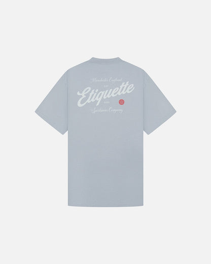 Etiquette The Rose Tee 'Faded Sky' — Faded Sky — Size S — Side View