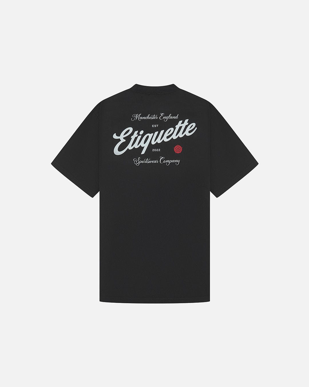 Etiquette The Rose Tee 'Black' — Faded Black — Size S — Side View