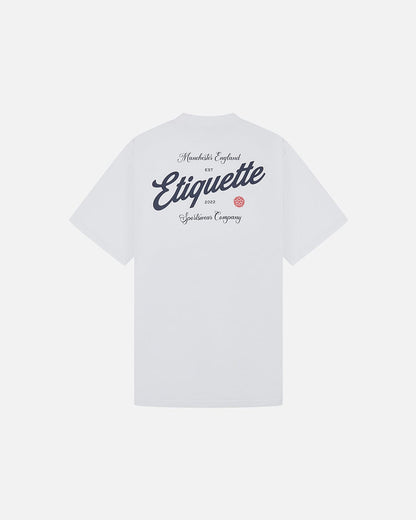 Etiquette The Rose Tee 'White' — Off White — Size S — Side View