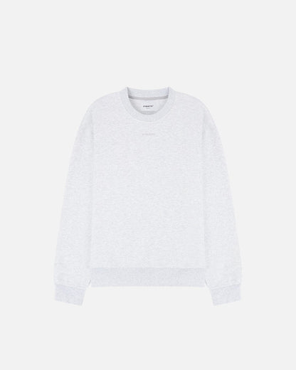 Etiquette Core Crew 'Grey' — Light Grey Heather — Size S — Front View