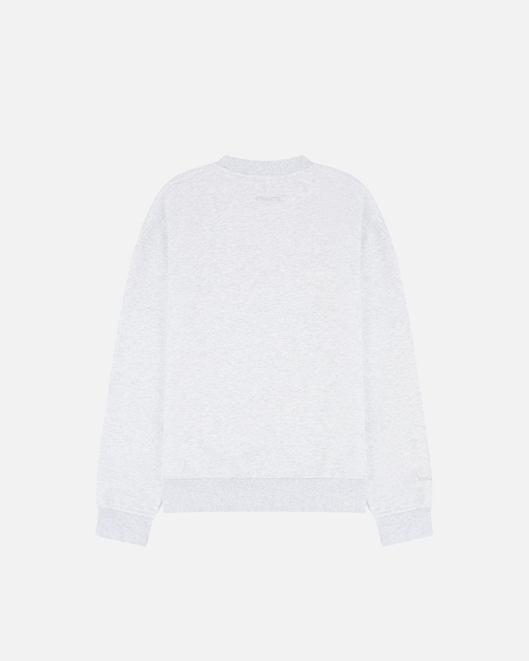 Etiquette Core Crew 'Grey' — Light Grey Heather — Size S — Side View