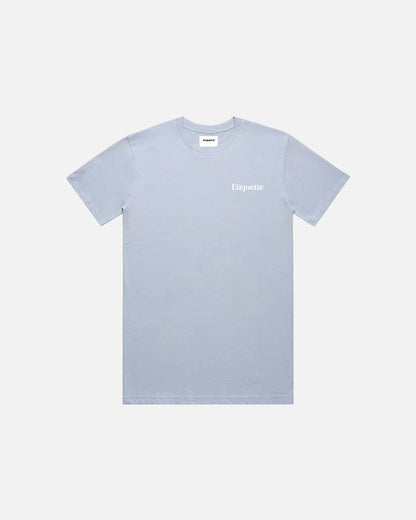Etiquette Pure Organic Cotton Classic Tee 'Powder' — Powder — Size S — Front View