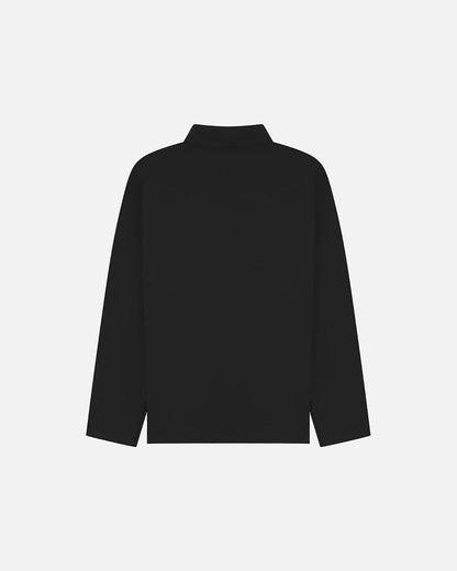 Etiquette Double Zip Overshirt 'Black' — Black — Size S — Side View