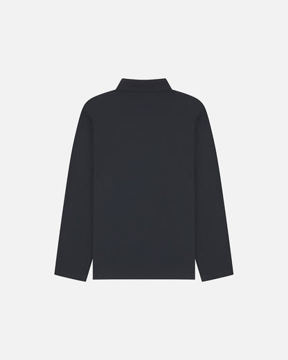 Etiquette Double Zip Overshirt 'Navy' — Dark Navy — Size S — Side View