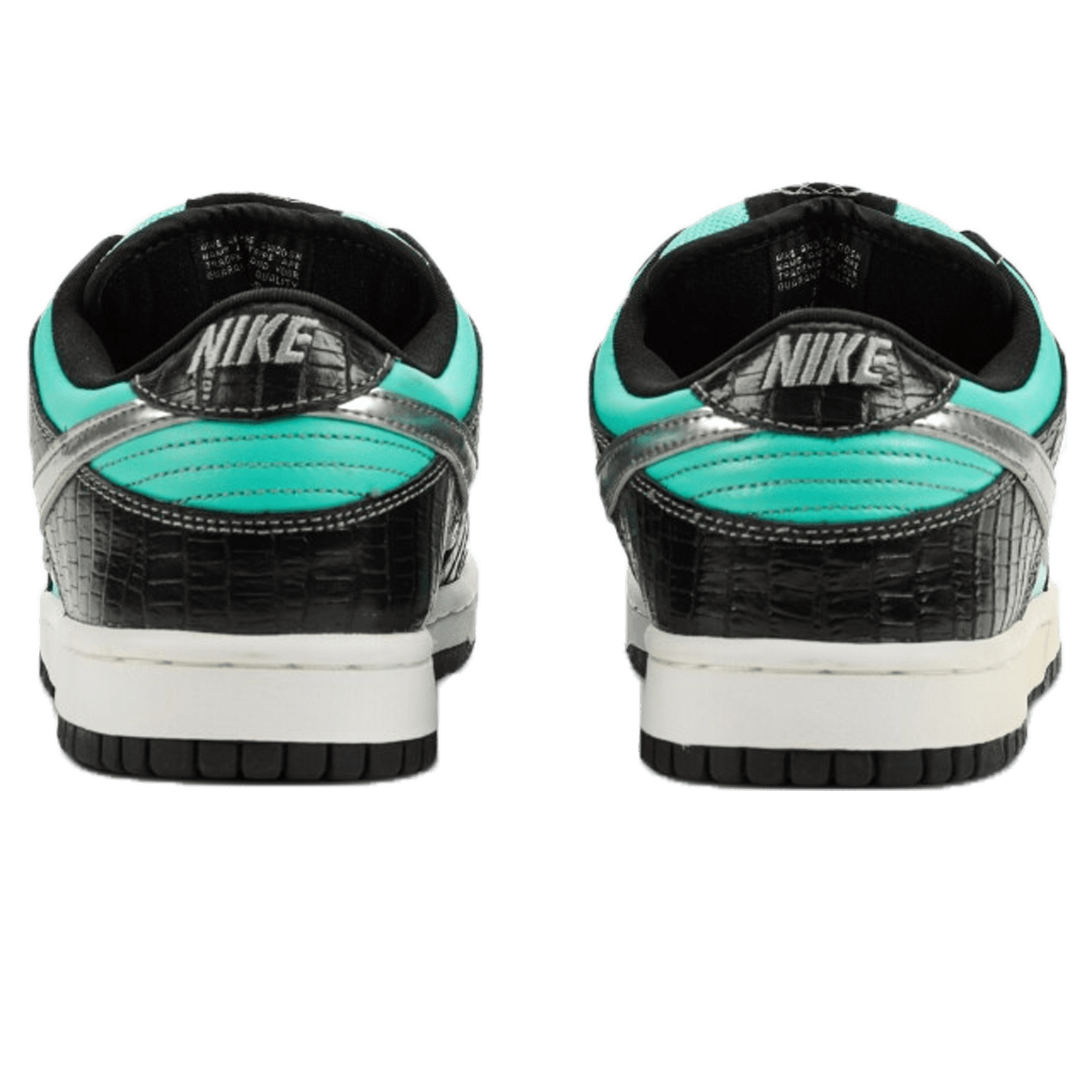 Diamond Supply Co. x Nike Dunk Low Pro SB 'Tiffany' — UK 3 | EU 35.5 | US 3.5 — Back View